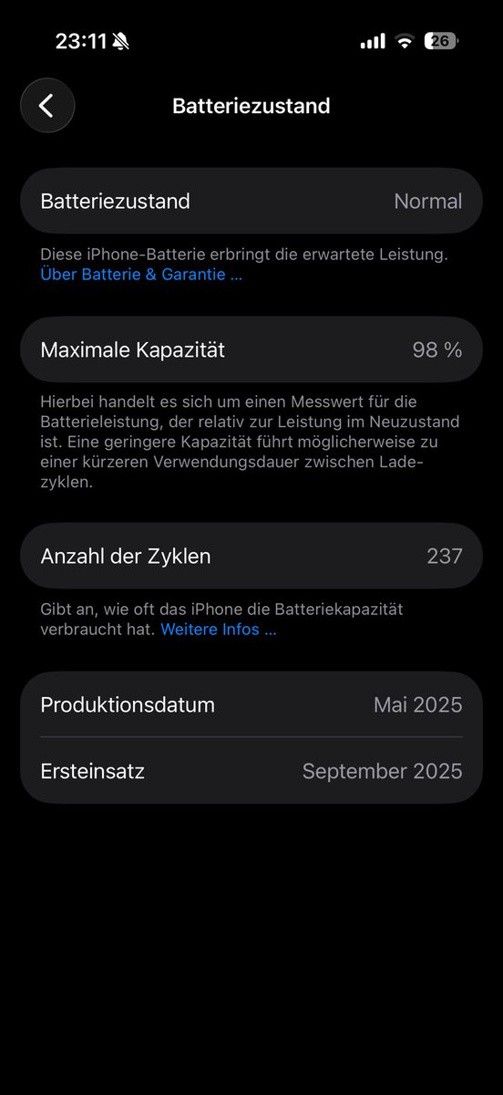 flight_system's tweet photo. @theapplehub Almost had a heart attack when I saw this lately.
This on my 16 Pro after using it since September and it was on 100% all the time. https://t.co/aJ5zlnFbmT