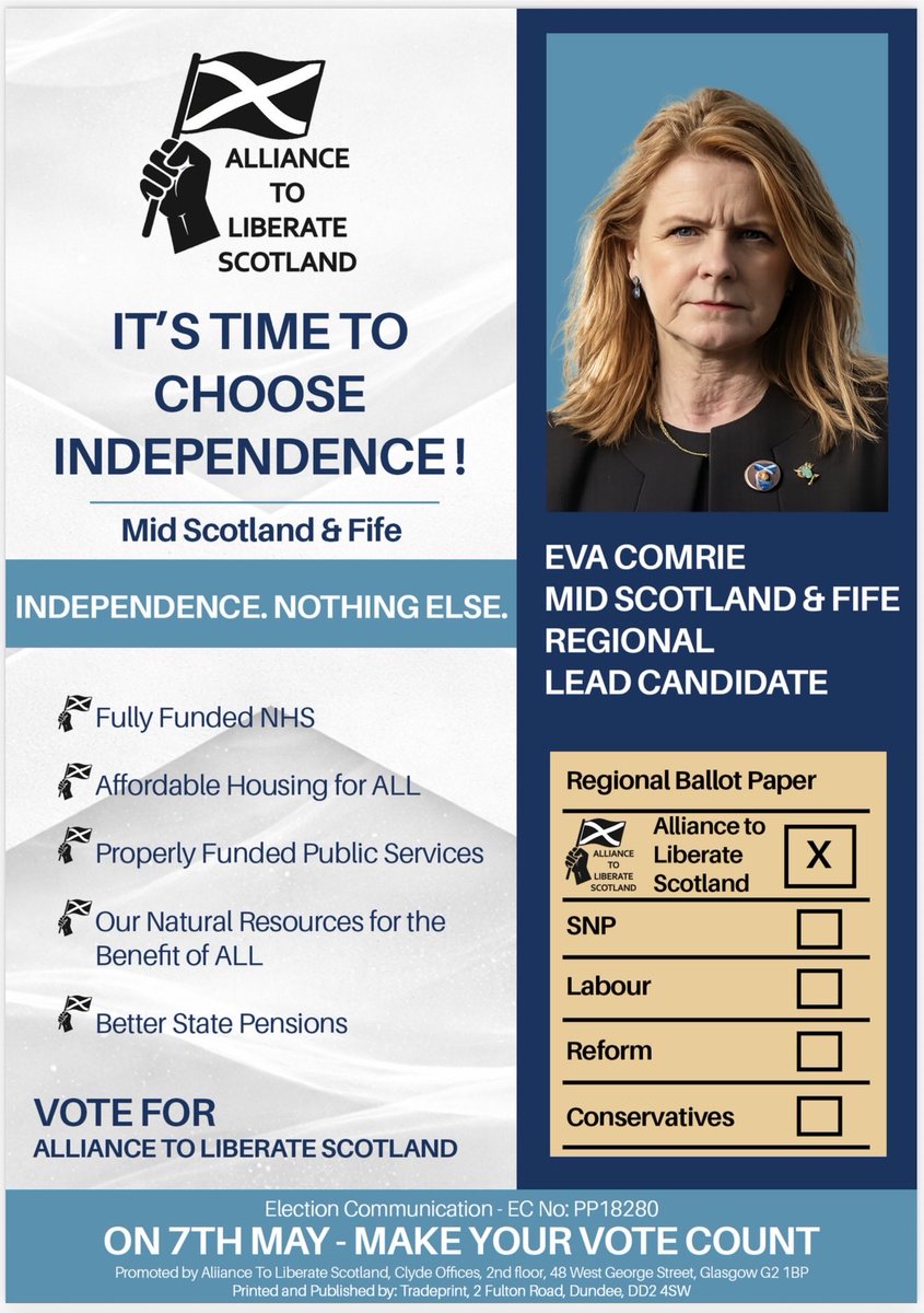 mickbrick54's tweet image. If you support #IndependenceNothingLess we’d welcome your vote. #LiberateScotland ⁦@LiberateScot⁩
