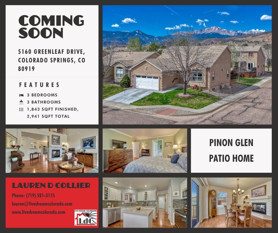 LaurenDCollier's tweet image. COMING SOON! Low maintenance main level living in Northwest Colorado Springs at Pinon Glen!
livedreamcolorado.com/pinon-glen-pat…
#WestsideColoradoSprings #LowMaintenance #UteValleyPark #DreamHome