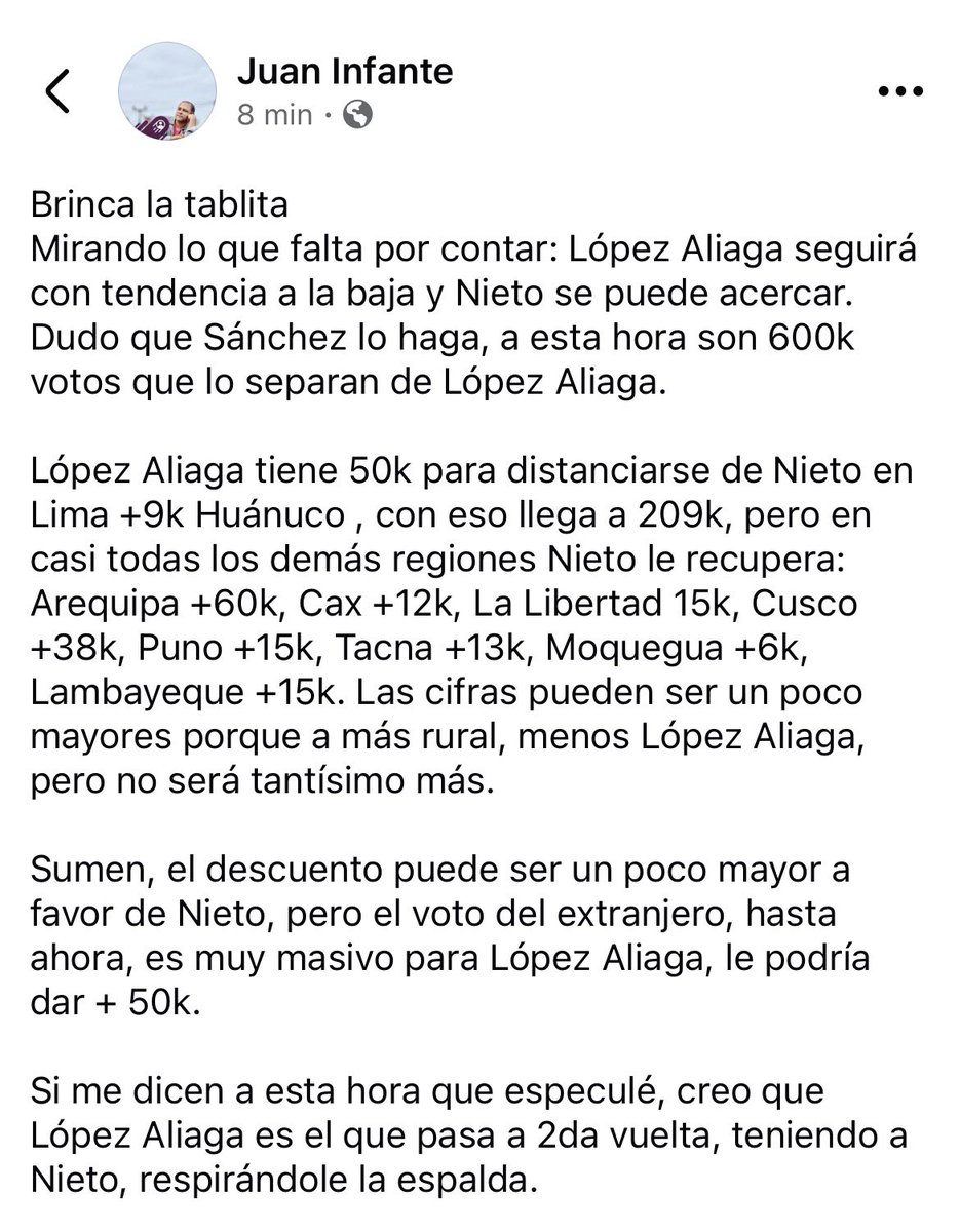 Juan Infante tweet media