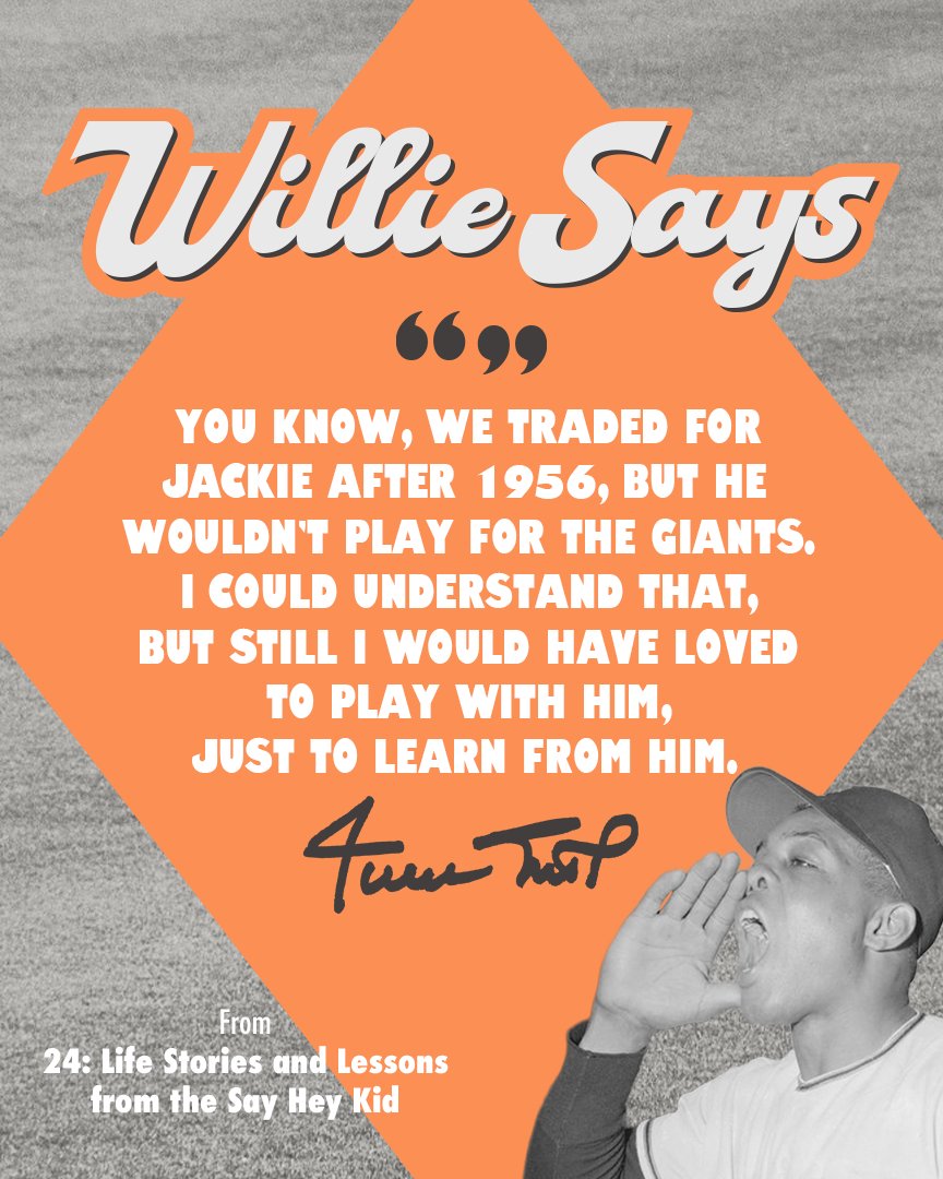 SayHeyFdn's tweet image. As Jackie Robinson Day approaches, we wanted to revisit a lesser-known story that speaks volumes about his impact on the game- and the respect he commanded across it.

Quote: New York Times

#SayHeyFoundation #WillieMays #WillieSays #JackieRobinsonDay #SayHeyKid #YouthOpportunity