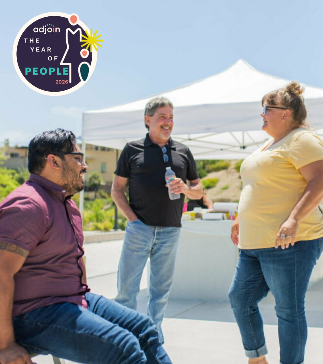 Adjoinorg's tweet image. 2026 is the Year of People

We’re uplifting &amp;amp; investing in the people we serve, our team, and our communities through a people‑centered strategy, expanded advocacy, innovative services, &amp;amp; a stronger workforce.

Because people are the reason Adjoin exists.
#PeopleFirst #NewYear