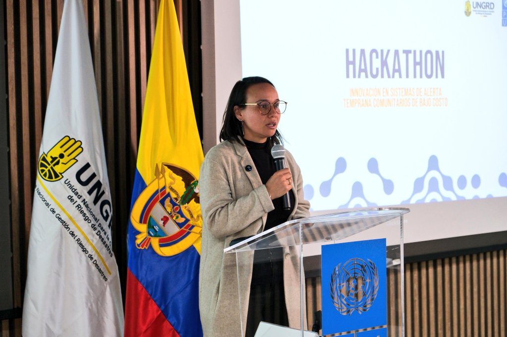 UNGRD's tweet image. La UNGRD y @PnudColombia lanzan la #Hackathon 'Innovación en Sistemas de Alerta Temprana (SAT) Comunitaria de Bajo Costo'.

Esta iniciativa convoca a estudiantes universitarios, recién graduados y estudiantes de posgrado de todo el país a presentar propuestas para el diseño de