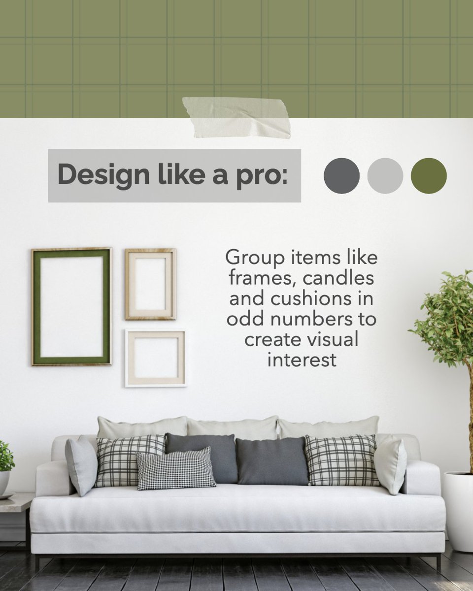 Hall_Smith's tweet photo. Why do things look better in odd numbers?

An odd number of details is more effective at capturing your gaze. 🛋️ 🖼️

#desinglikeapro #homedecor #oddnumbers #visualinterest #interiordesign https://t.co/XyxyEzSeXm