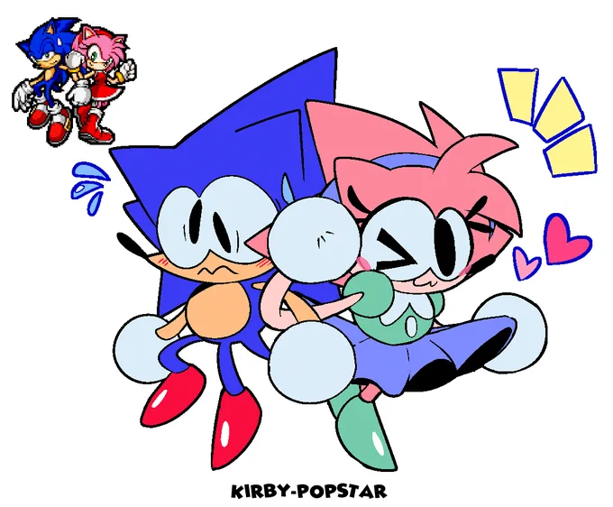 Sonic x Amy x Emi Blossom Rewrite Sonic x Malware Amy