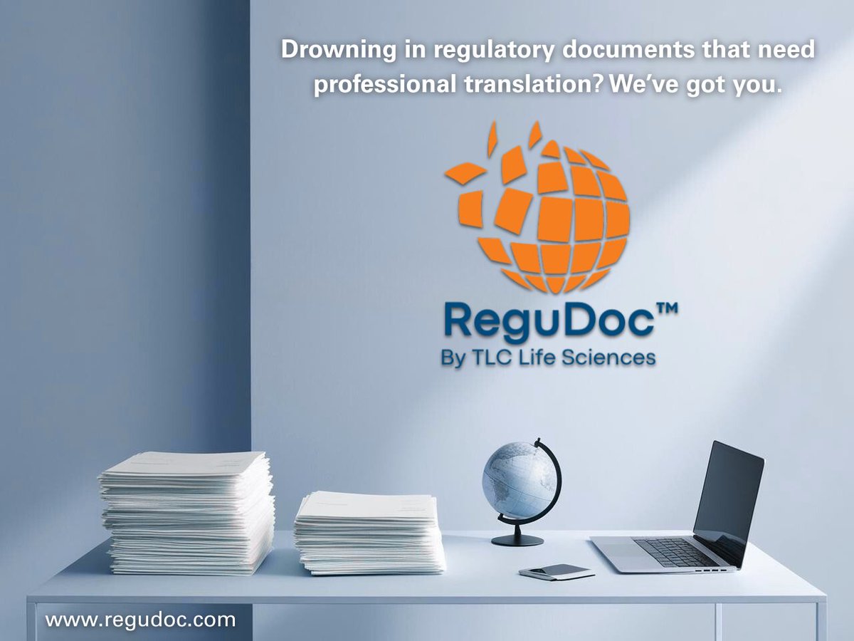 TLCtranslation's tweet photo. ReguDocโข is specifically designed for the translation of critical and repetitive communications within regulated industries. Learn more at https://t.co/EpkYoPiEif.
#regulatorytranslation #auditableprocess #qualitytranslation #criticalcommunications #highstakesbusiness https://t.co/lNcgSq3Bfs