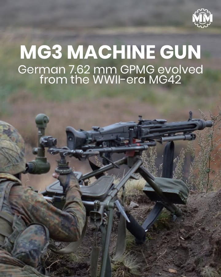 MilitaryMechs's tweet image. Built on the iconic MG42 design, the MG3 delivers blistering fire rates and rugged reliability, remaining a core support weapon across NATO and beyond for over 60 years.

#MG3 #GeneralPurposeMG #MachineGunHistory