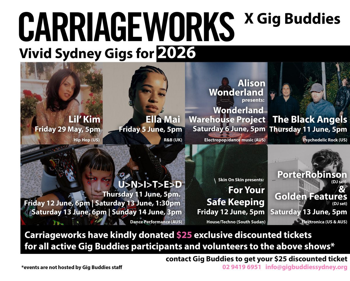 Gig Buddies Central Coast tweet media