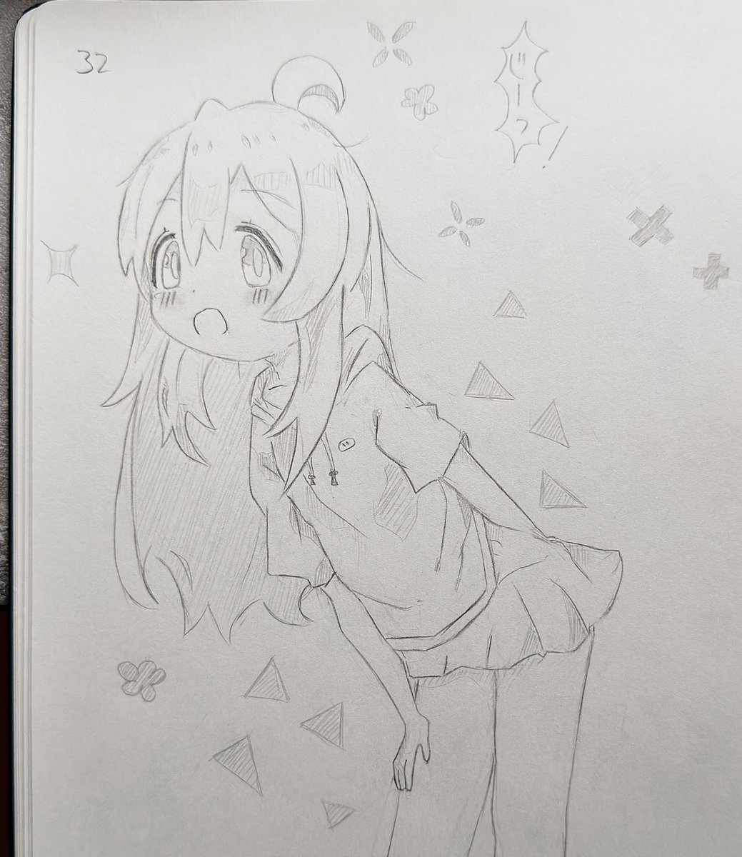 DestenyCet's tweet photo. 緒山まひろが可愛すぎて、描かずにはいられませんでした。

このポーズには本当に苦戦しましたが、@Wr250mYamaha さんのリファレンスのおかげで、本家の良さを引き継げていたらうれしいです。
 
32日目：皆さんに気に入ってもらえると幸いです！✨
#おにまい #おにまいお絵描き #緒山まひろ https://t.co/l04t7k42ok