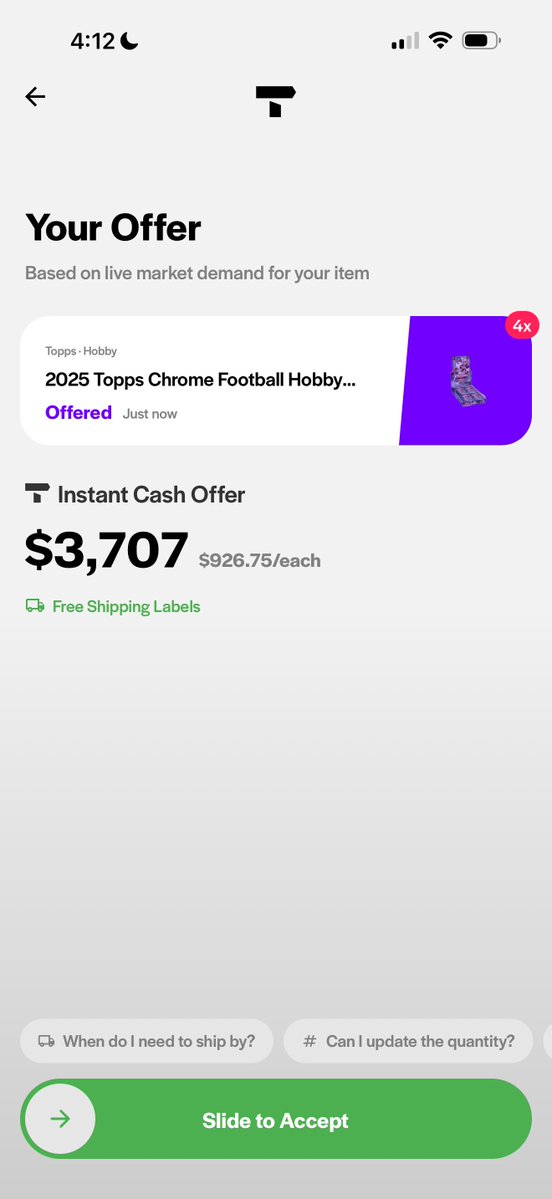 parkerstevenson's tweet image. Is there anyone paying better than Tradepost on the new Topps Chrome Football? 25-40% higher than Dave &amp;amp; Adams rn…