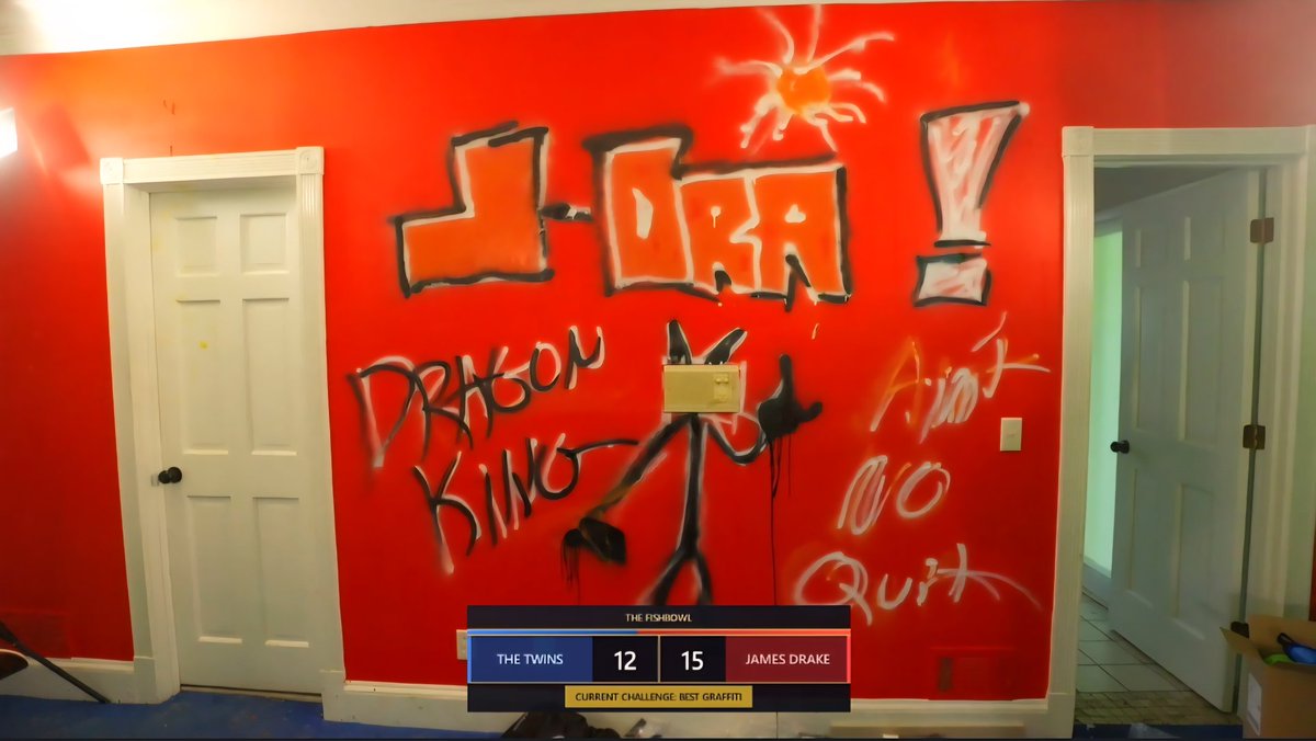 FishieTanker's tweet photo. James Drake's graffiti 

#fishtanklive https://t.co/bzcJ9uk5pC