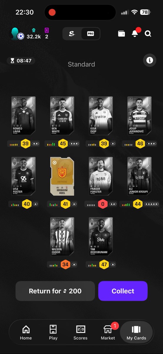 eGClemX's tweet photo. @Sorare Did I do something wrong? How is this 100% premier league? https://t.co/qJa6p5Vz7h