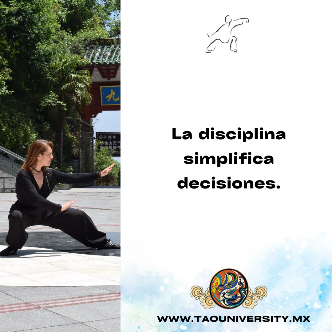 TaoUniversityMx's tweet image. ☀️ Xie Xie y Aloha. Buenos días agradeciendo y saludando la belleza, el amor, la paciencia y la gracia que hay en ti.
La disciplina simplifica decisiones.
#BuenosDías #Disciplina #Orden #Tao #Taoismo #Espiritu #Salud #Mente #Taouniversity