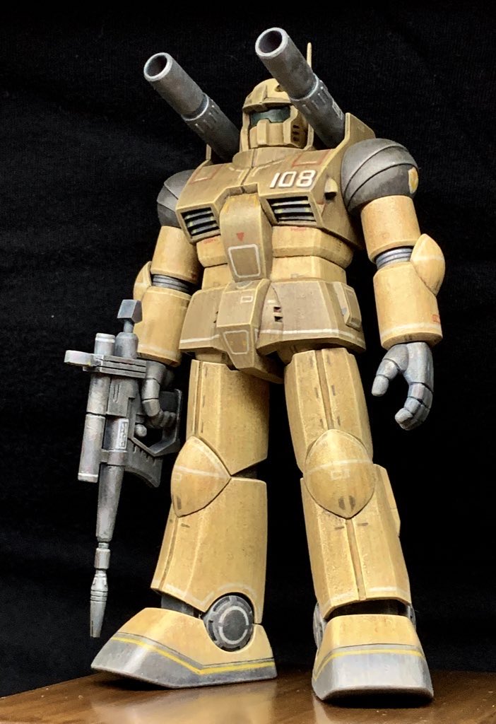 どんなアプローチも許容してくれるのが旧キットの面白いところ
どちらも300円ガンキャノンです