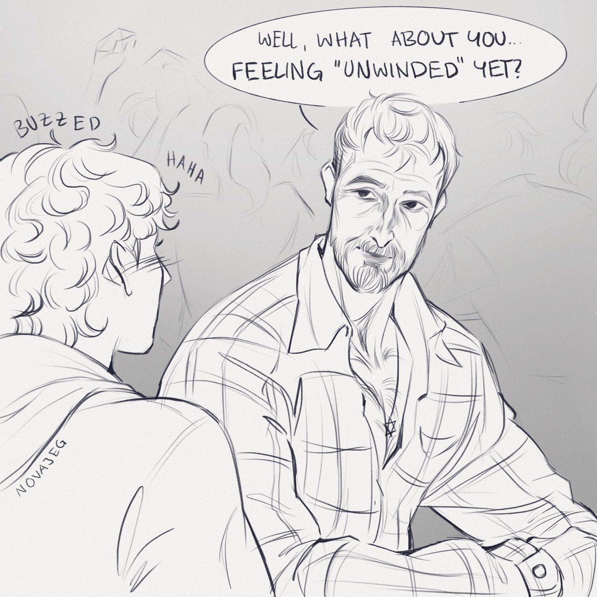 novajeg's tweet image. #Hucklerobby Comic Part 2/3 | THE BAR [OPEN THREAD⬇️]