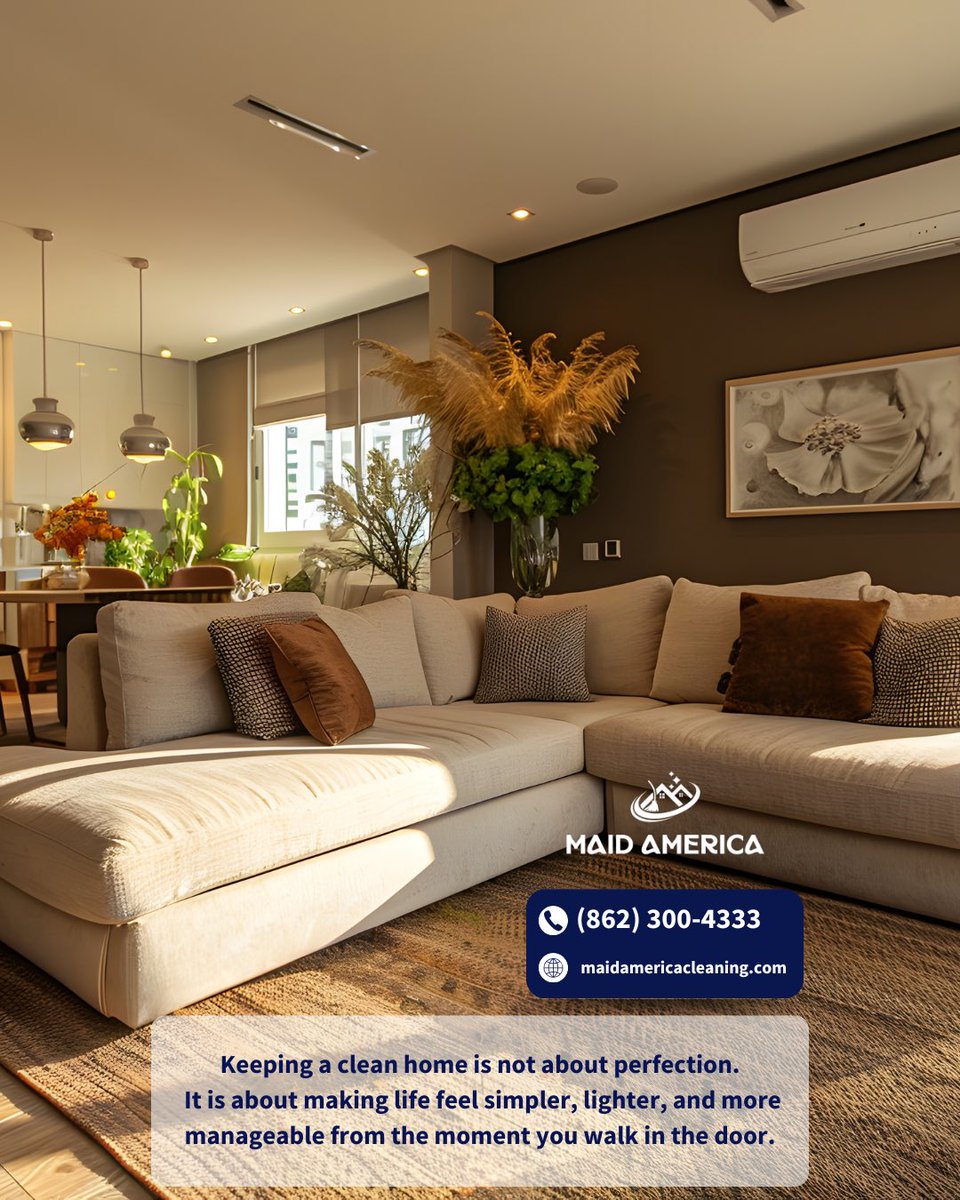 maidamericanj's tweet image. Keeping a clean home is not about perfection.

It is about making life feel simpler, lighter, and more manageable from the moment you walk in the door.

Less chaos.
More ease.
More comfort every day.

Book your cleaning now.

#CleanHome #HomeComfort #LessStress