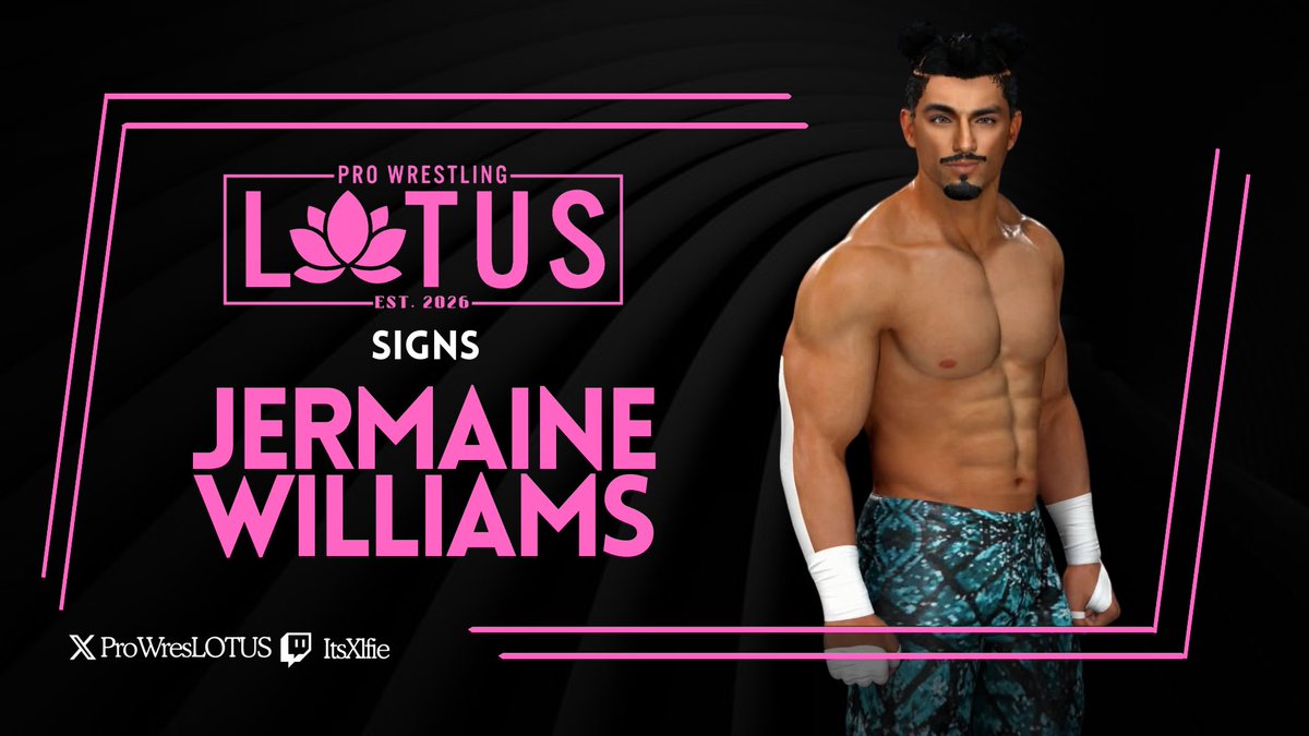 ProWresLOTUS's tweet photo. Jermaine Williams has signed with Pro Wrestling LOTUS!

#WelcomeWilliams #LOTUS https://t.co/sKbLMBbJwN