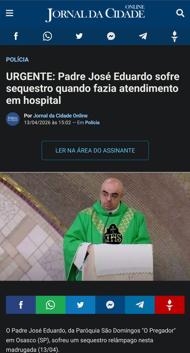 Pq não vi ninguém falando disso aqui?

Espero que o santo padre esteja bem
