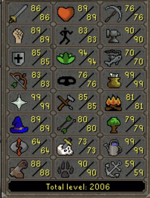 JxF_RS's tweet photo. 🎉 1yr OSRS Anniversary 🎉

Today marks the 1yr anniversary since I started playing OSRS. What a wild ride it has been, I am completely obsessed!! I look forward to many more years to come!!

Here are my achievements so far:

#OldSchool #Runescape #OSRS #RS https://t.co/lo8HwhiBpx