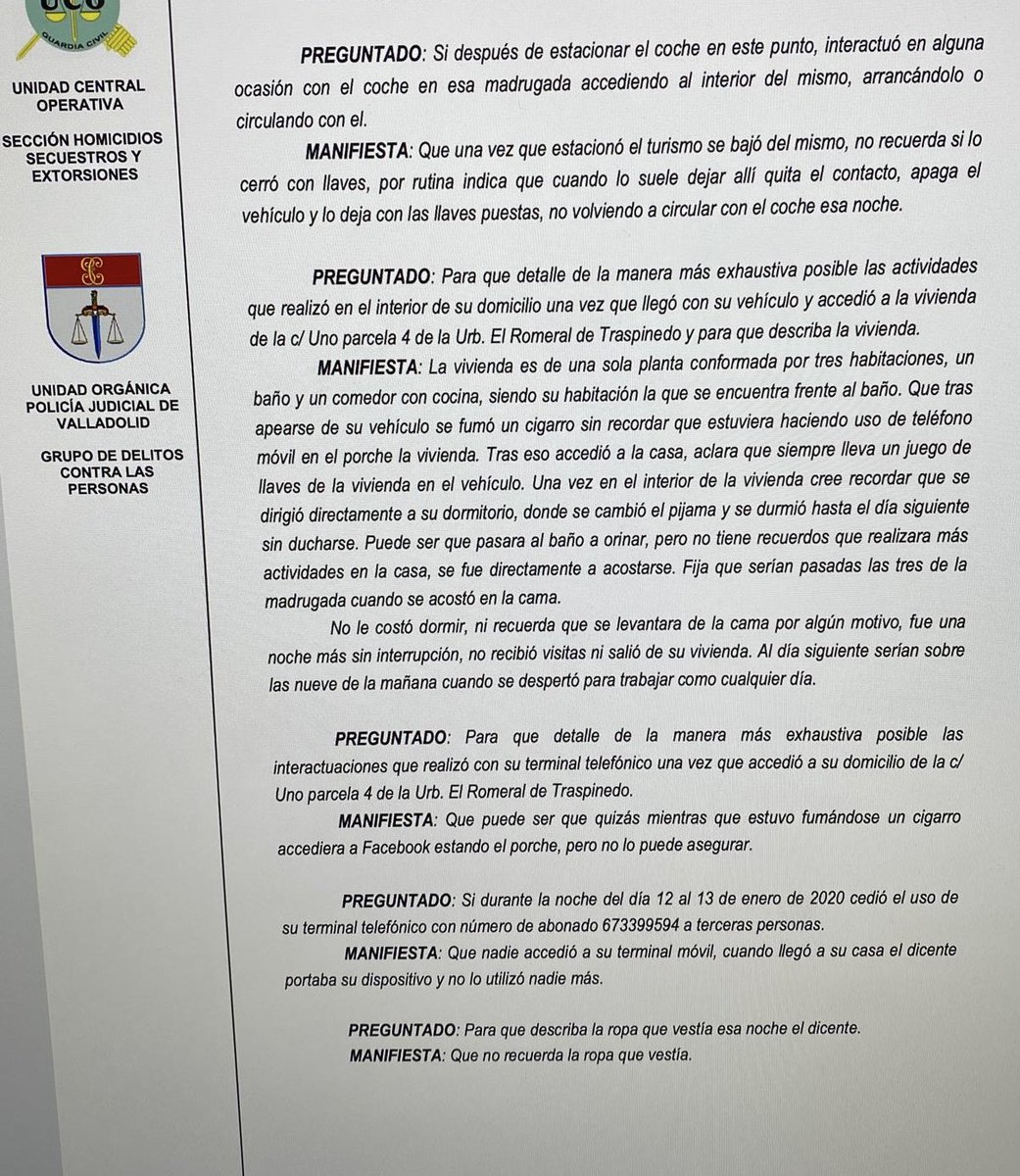 Alfonso_Egea's tweet image. Comparar el sensor de actividad que Óscar llevaba la noche del crimen de #EstherLopez con lo que declaró en @guardiacivil es relevante: el sistema dice que anduvo 250 metros de 03:25 am a 03:35 am y que descendió un piso de altura. Él dice que durmió del tirón. Apple o él miente.