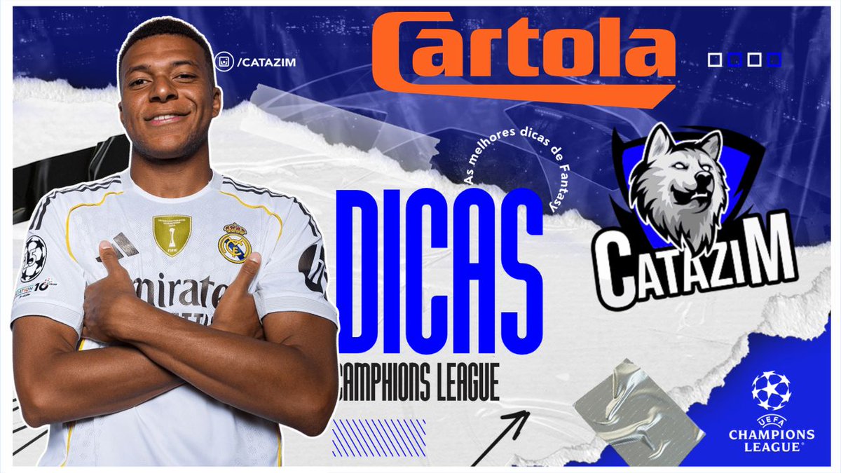 CATAZIM's tweet photo. DICAS PARA AS QUARTAS DE FINAL DA CHAMPIONS LEAGUE NO CARTOLA DOS CAMPEÕ... https://t.co/x6icF3VaIY https://t.co/y9fsOWmOc1