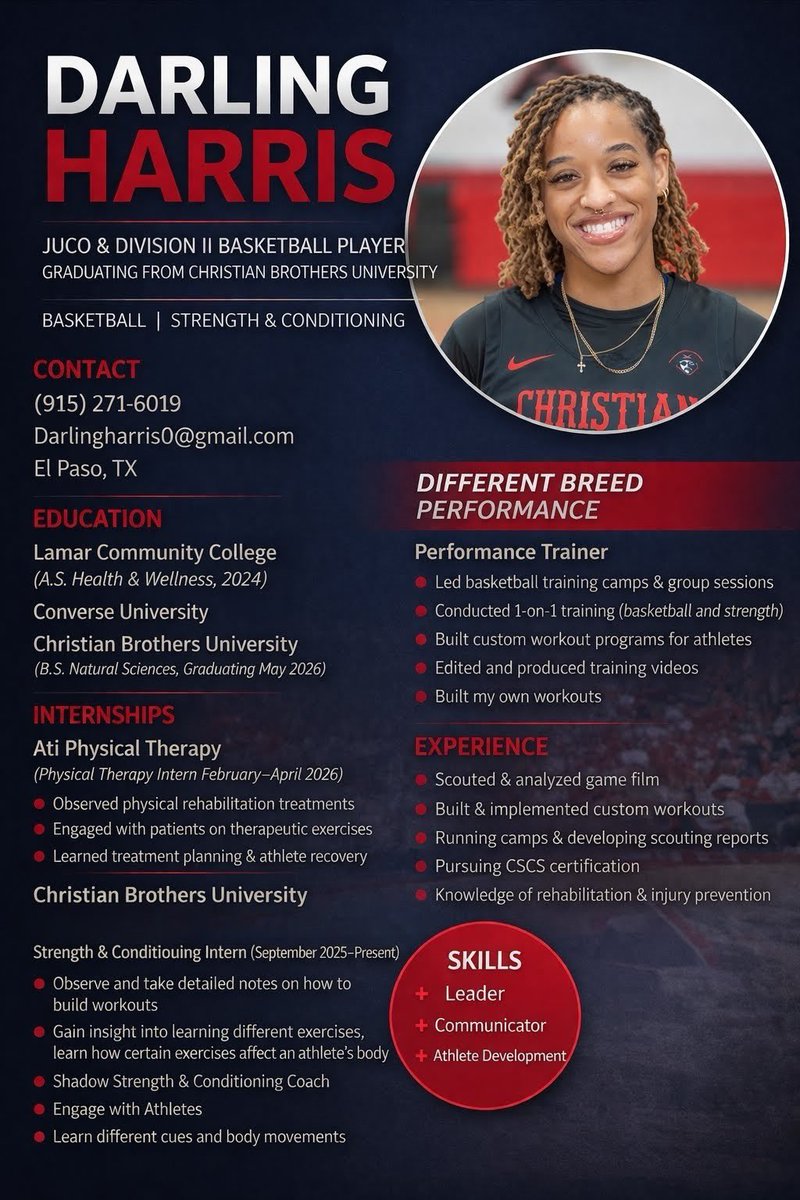 ightdee's tweet image. Hello Coaches!! 🚨
I am still actively seeking a GA position in either basketball or Strength &amp;amp; Conditioning 
Let’s Connect!!

#GA #coaching #conditioning #wbb #mbb #training #strength
#gradassistant