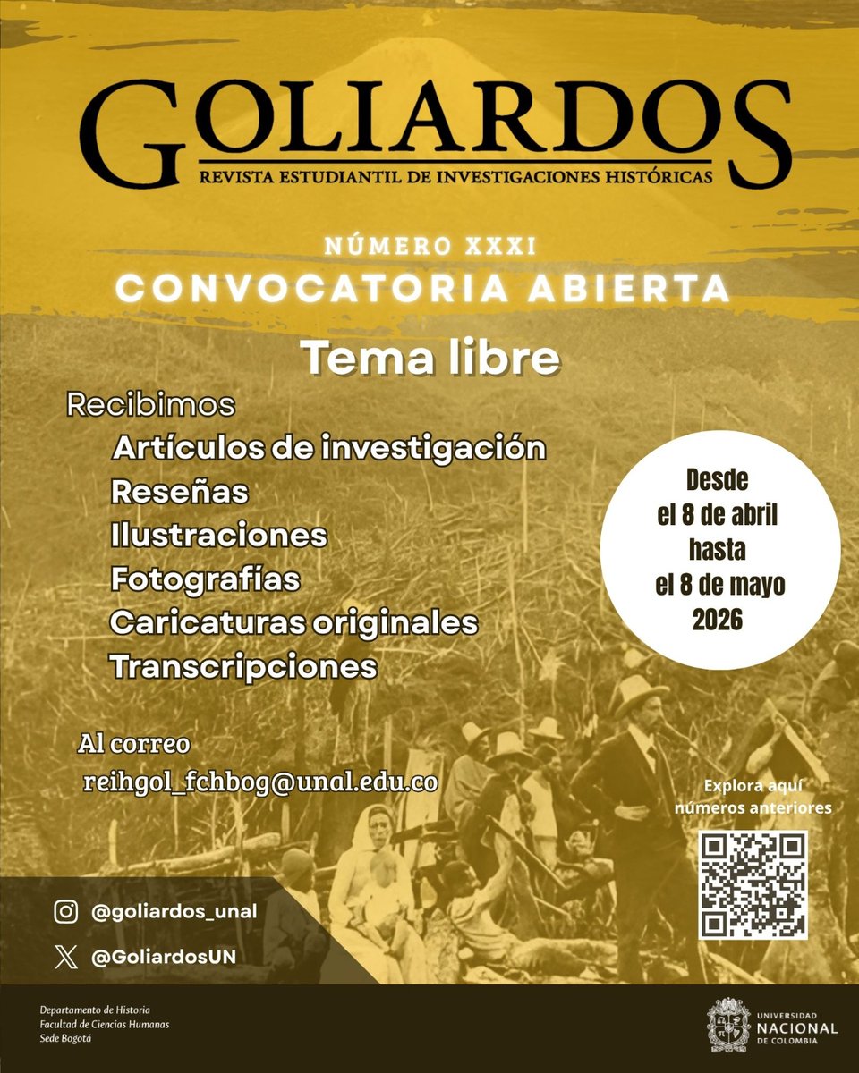 Departamento de Historia UNAL tweet media