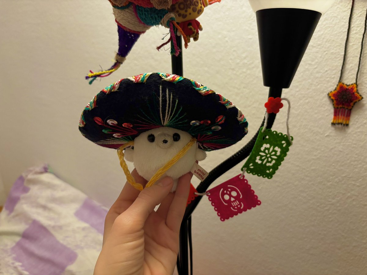 メキシコ気分🇲🇽✨
小さなソンブレロがとってもかわいい🥰
カラフルで元気が出るね！🌈

#ミニビーンズ
#ぬいぐるみ
#ソンブレロ
#メキシコ
#メキシコ風
#カラフル
#かわいい
#癒し
#海外気分
#雑貨好き