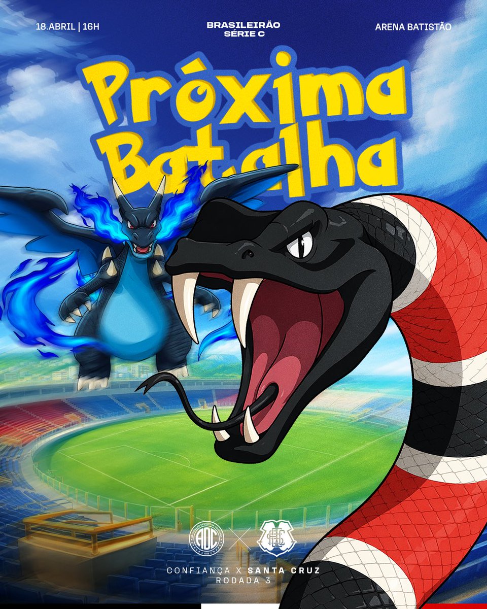 SantaCruzFC's tweet image. Mais uma batalha fora de casa. 🐍

É hora de encarar o Confiança, em Sergipe, pela 3ª rodada da Série C. O Tricolor entra em campo neste sábado (18), às 16h, no Batistão.

📺 Transmissão ao vivo pelo canal da SportyNet no YouTube.