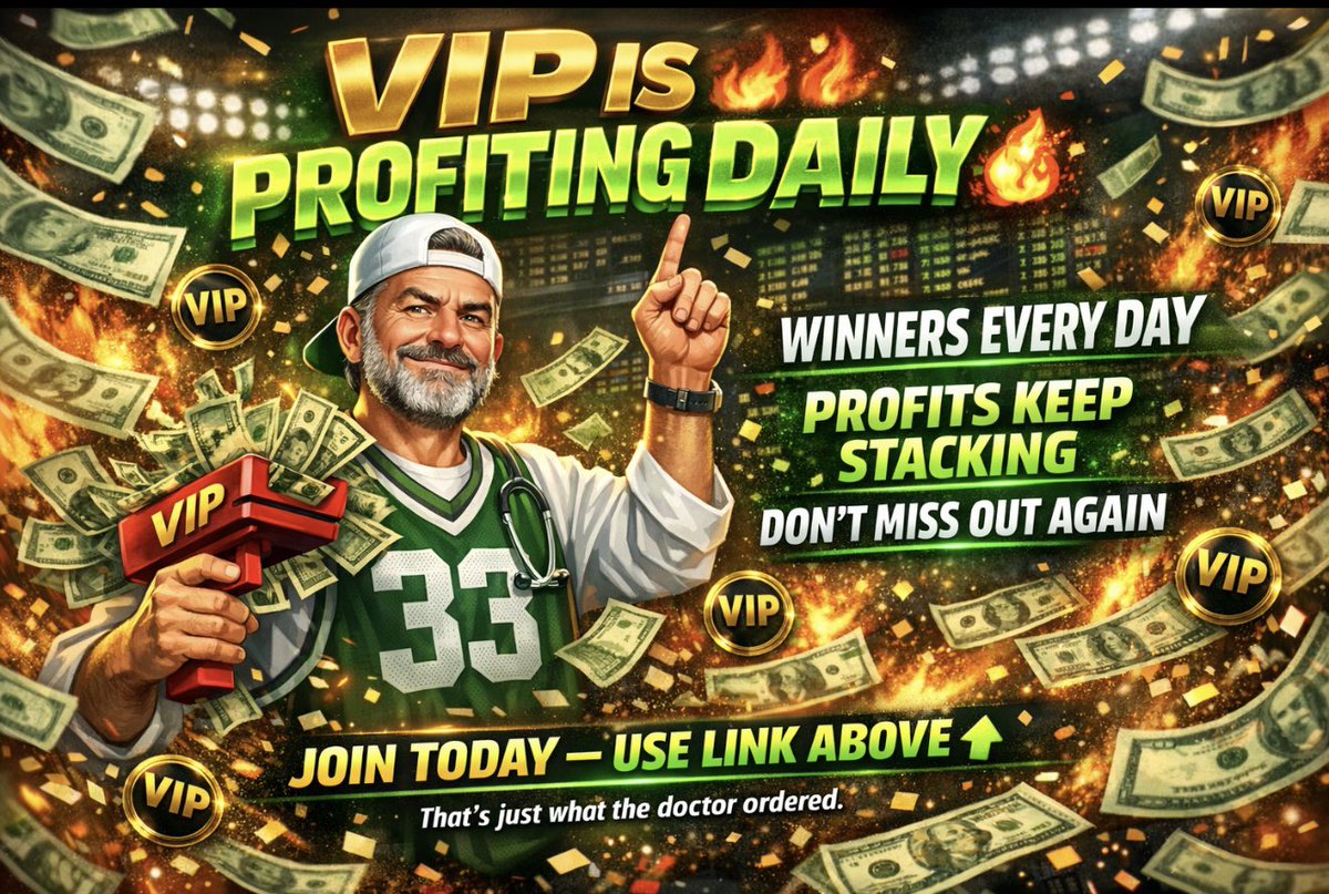 Winning isn’t luck… it’s VIP

DoctorSports VIP stays hot 🔥

Get in now before the next lock.

LINK ⬇️ to JOIN the TEAM

winible.com/doctorsportshq…

<a href="/DoctorsportsHQ/">DAILY WINNING BETS - VIP LINK BIO</a> #vip #parlay #winner #Gambling𝕏 #fyp #fypage #fypシ゚viral