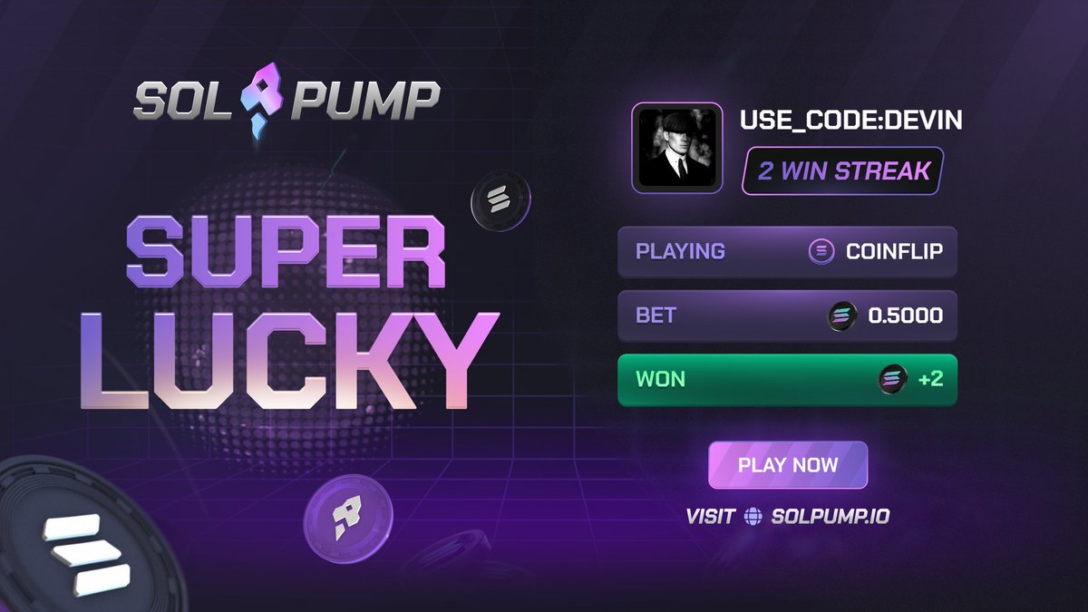 Great stream today! Back again tomorrow. Try SolPump and win UP to ...