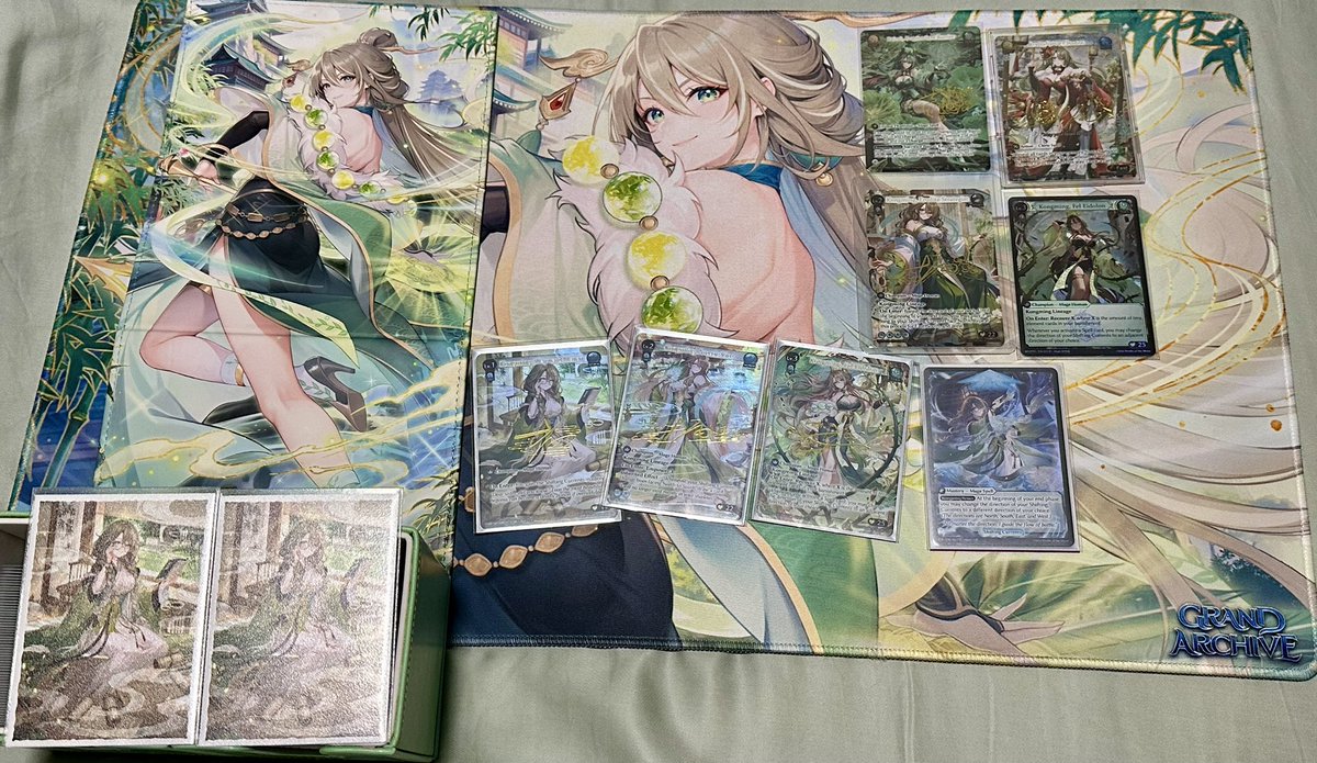 Telracs_Silliw's tweet photo. Kongming enjoyer here~ 
Looking forward to collecting the ones from the latest RDO set! #GrandArchive https://t.co/50480F3X2D