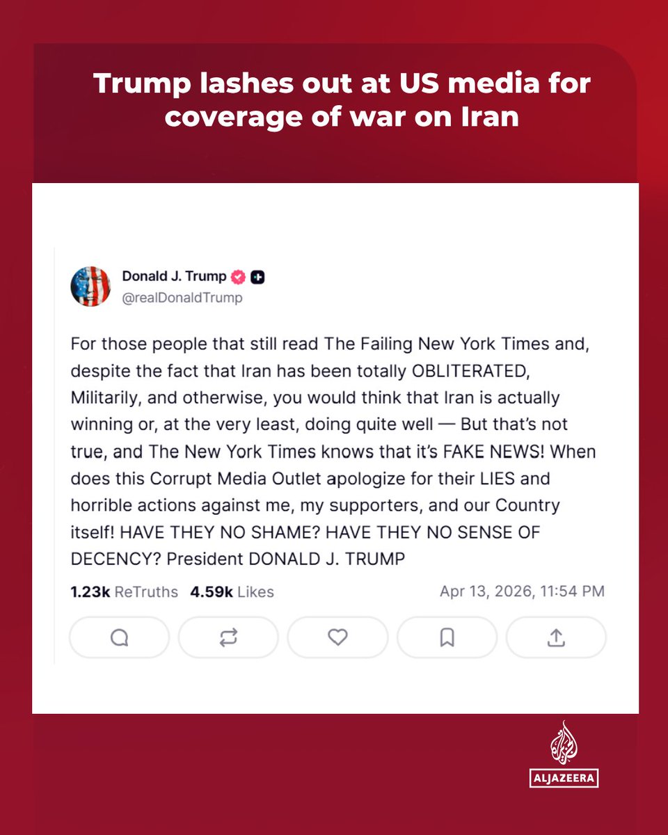 Al Jazeera English tweet media