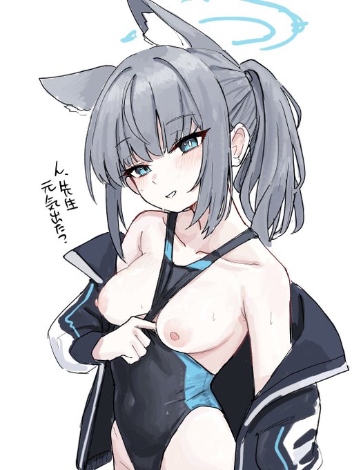 絵チャ 水着シロコ!