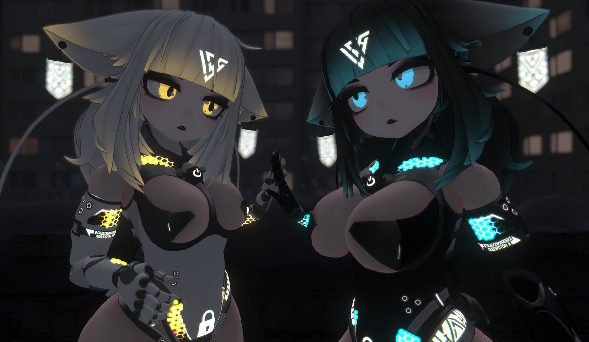 imst202's tweet photo. had a little photoshoot with @XXVNM_VRC today featuring our twin Raruhs!
#VRChat #Torinyan #Raruh https://t.co/dwJGA5CNqR