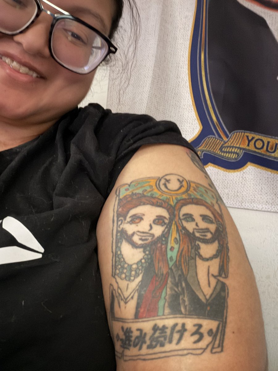 supakixbabe's tweet image. It has OFFICIALLY been ONE year since I got my DREAM tattoo! 🥹
#youngbucks #aew #IWC #WrestlingTwitter