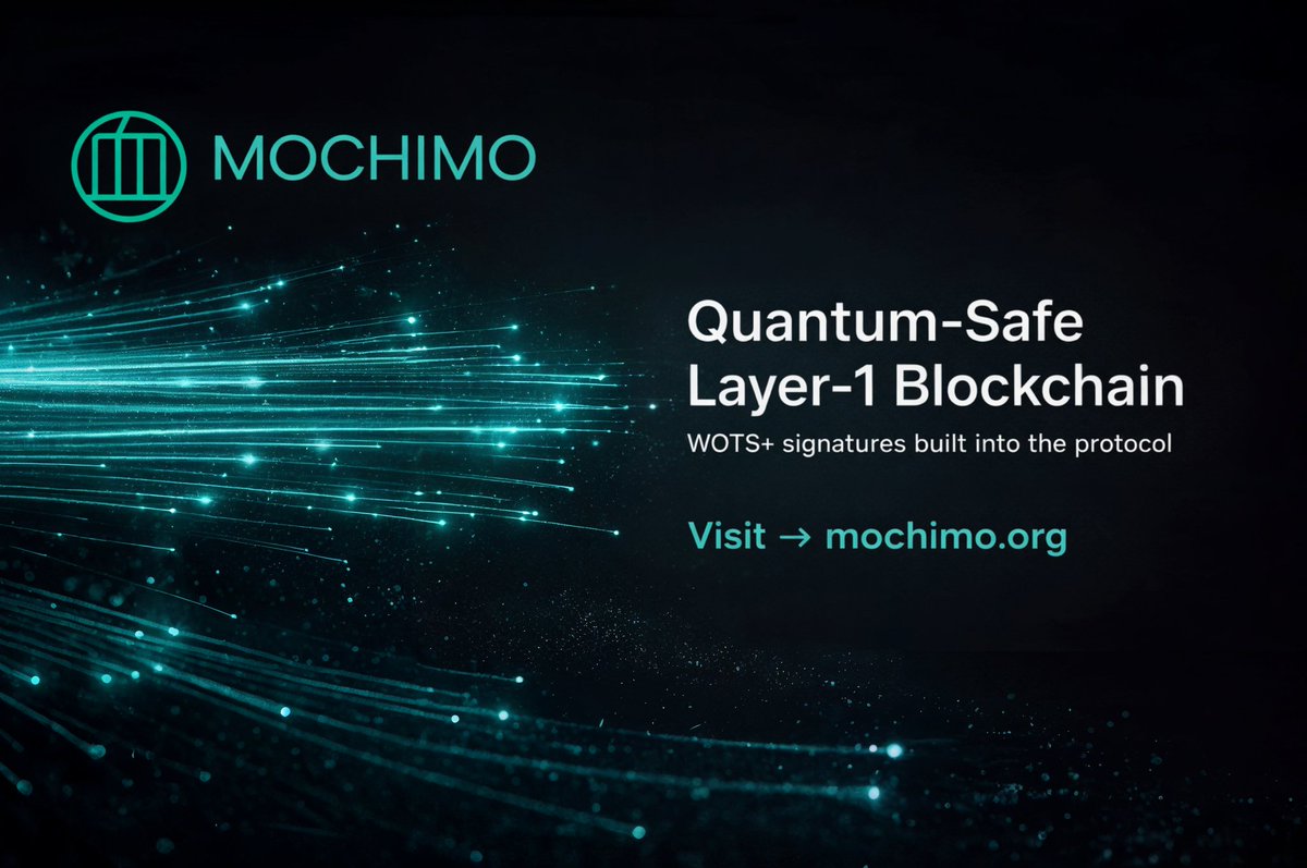 Mochimo is the first quantum resistant cryptocurrency ⚡ <a href="/mochimocrypto/">Mochimo Official</a>

Built as a quantum-safe Layer-1 blockchain, Mochimo integrates WOTS+ signatures directly into its protocol — preparing for a future where traditional cryptography may fail.

#Mochimo #QuantumSecurity #Crypto