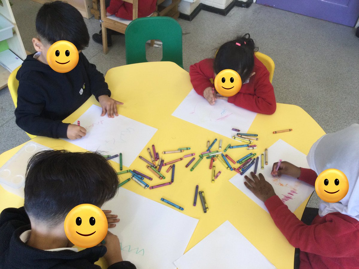 LeighPrimary's tweet photo. Look at how excited Nursery/Reception children were coming back from the Easter holidays. They missed the teachers and their friends. They were happy and explored all the activities independently with their friends. #Article31 #lifelonglearners #relationshipbuilders #memorymakers https://t.co/4t9I2zkarS