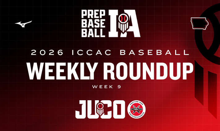 PrepBaseballIA's tweet photo. 𝗜𝗖𝗖𝗔𝗖 𝗝𝗨𝗖𝗢 𝗪𝗲𝗲𝗸𝗹𝘆 𝗥𝗼𝘂𝗻𝗱𝘂𝗽

+ DMACC goes 6-0
+ Northeast sweeps Kirkwood
+ And... Iowa Western's @JustinRompre: 5 HR, 18 RBI in a week 😳

Full Week 9 @ICCACSports Roundup⤵️ 
https://t.co/enzcpVptWn https://t.co/F3JFZwrqbO
