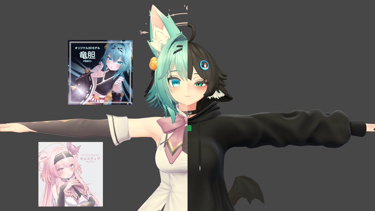 RunyaVR's tweet image. This trend looked simple enough to make, here's my addition to it :3
#VRChat