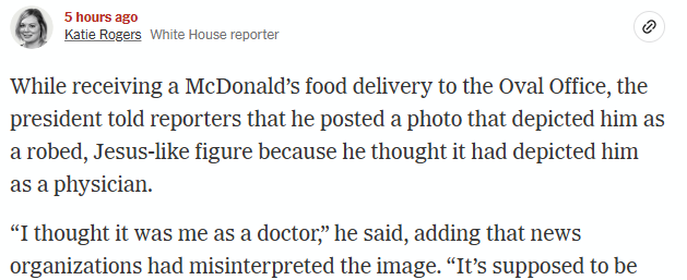 This may perfectly capture the nadir of Trump's second term.