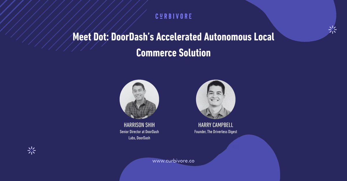 TheRideshareGuy's tweet photo. Excited to be moderating a fireside chat this Friday at @CurbivoreNews  with Harrison Shih from @DoorDash , where we’ll be meeting the DoorDash DOT and talking about everything the company is doing on the automation front to help accelerate local commerce 🤖📦

We’ll also dive into why they designed the DOT from the ground up, what it takes to integrate robots and AVs into an existing delivery network, and how DoorDash is approaching scale across different markets and use cases. 🛣️🤖

Should be a great conversation. Looking forward to this one and a lot more on Friday - get your ticket now!