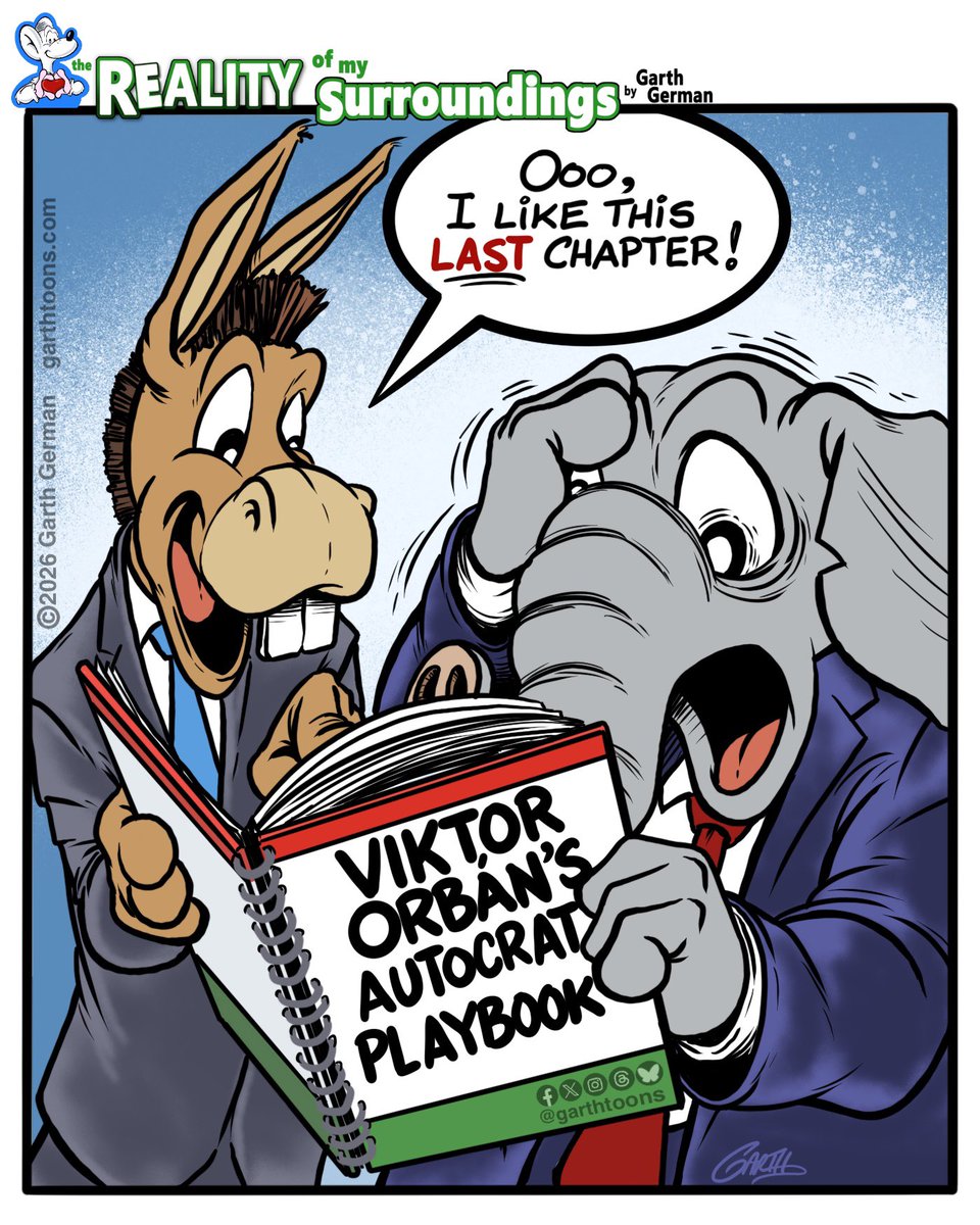 garthtoons's tweet photo. Goodbye, Orbán. The GOP has been following his playbook. We can only hope it ends for them like it did for Orbán.
Follow for more cartoons!
#Orbán #autocrat #dictator #democracymatters https://t.co/3JxXjUadm6