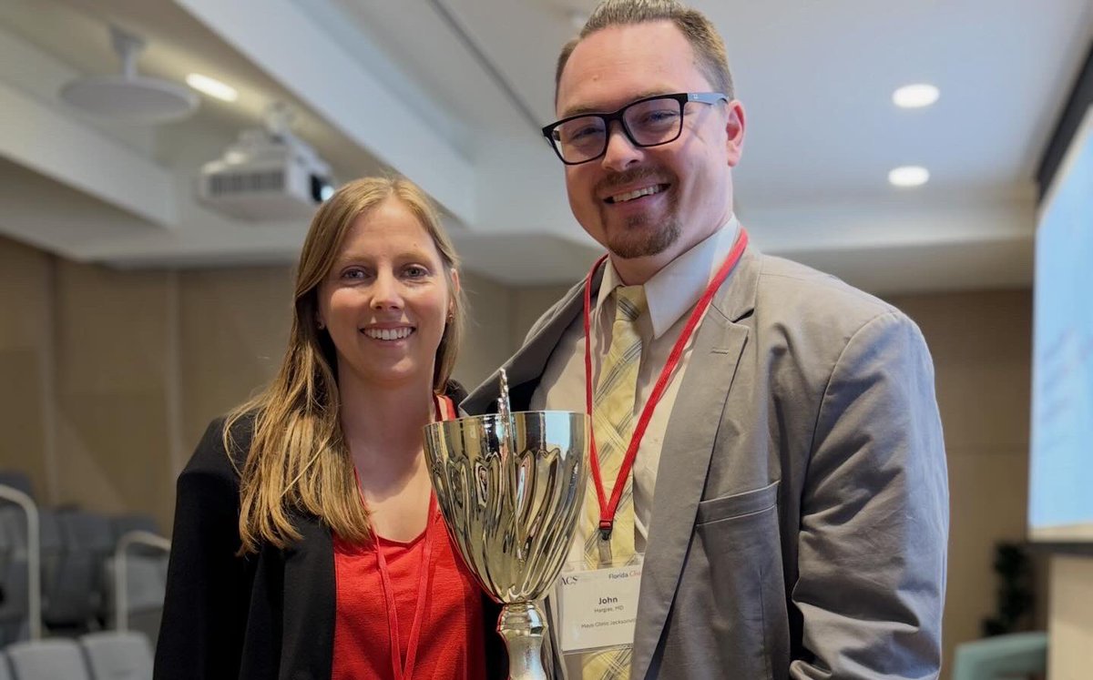 ErbenYoung's tweet image. Excellent representation from @MayoJaxGenSurg and #MayoJaxVascResearch teams at @AmCollSurgeons #FloridaChapter won #TeamJeopardy @PolaniaPolania9 @CamilaEsquetini @adeeb_m75517 @EkinInalMD #DiegoSanchezCalderin