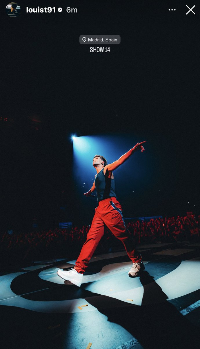 hlupdates_2's tweet image. Louis via IG!

“SHOW 14”

#HDWGHWTMadrid 
#LouisTomlinson #HDIGH