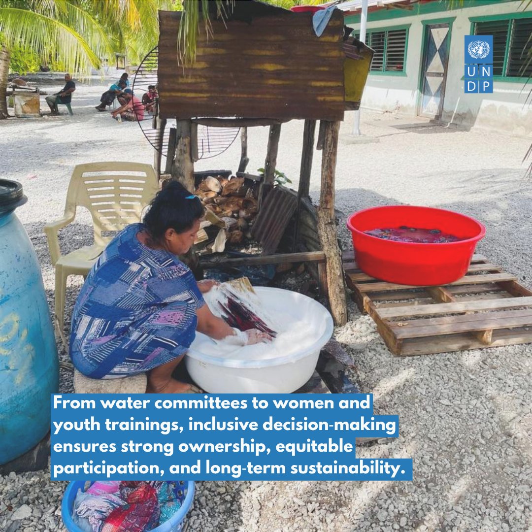 UNDP_Pacific's tweet photo. 💧Our new ACWA case study shows how locally led design is delivering safer water &amp; long‑term resilience across the atolls in RMI. This vital work is made possible thanks to support from @dfat, @EUPasifika &amp; @theGCF. 
Read more 🔗 https://t.co/mQqRZlP6gd https://t.co/6qKDU5v7hf