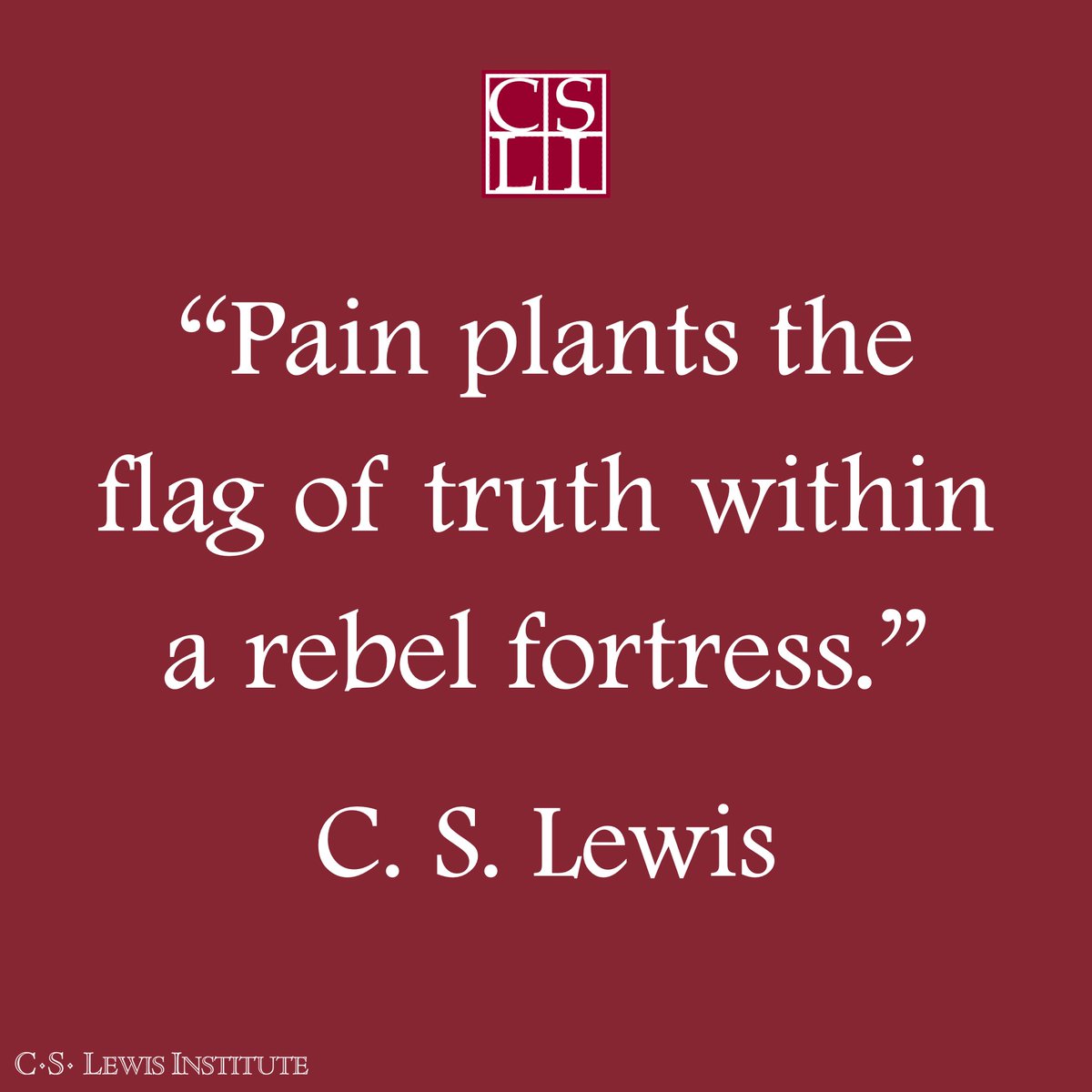 C.S. Lewis Institute tweet media