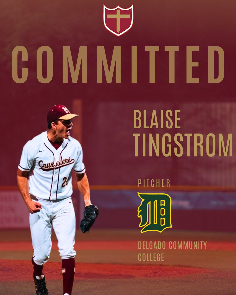 BMHS__baseball's tweet photo. We couldn’t be prouder of senior Blaise Tingstrom as he announces his commitment to Delgado Community College to continue his athletic and academic career. 
 Congratulations, Blaise, and we look forward to seeing you perform in the postseason. GO SADERS! https://t.co/6kFggpqw4J