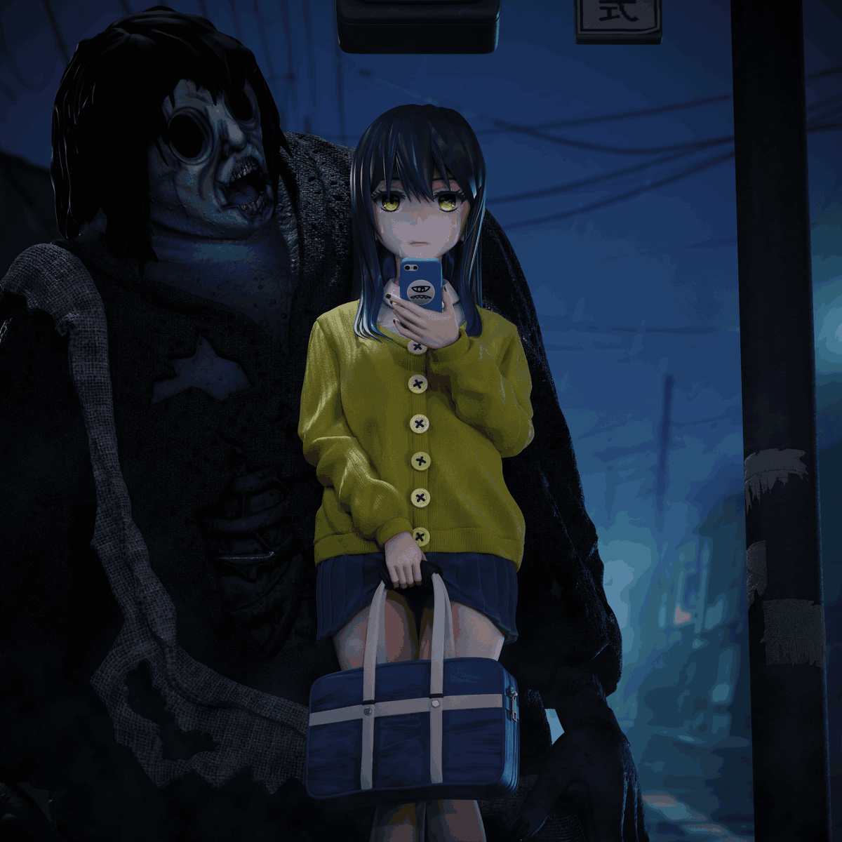 iimanity's tweet photo. #見える子ちゃん #ZBrush #mikoyotsuya #Ghost https://t.co/MqQRFfzSjv