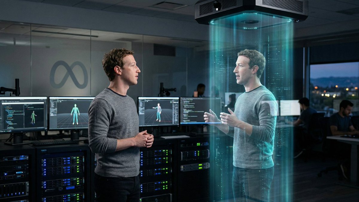 Zuckerberg quiere que sus 80.000 empleados puedan hablar con él a toda hora, así que se armó un clon de IA para estar presente en cada escritorio. 

Literalmente le están cargando sus gestos y su forma de pensar a un avatar para que puedan chatear con "él" cuando quieran. El